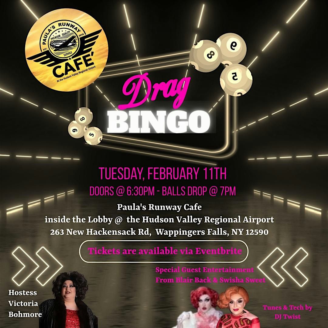 Valentine's Drag Bingo at Paula's Runway Cafe