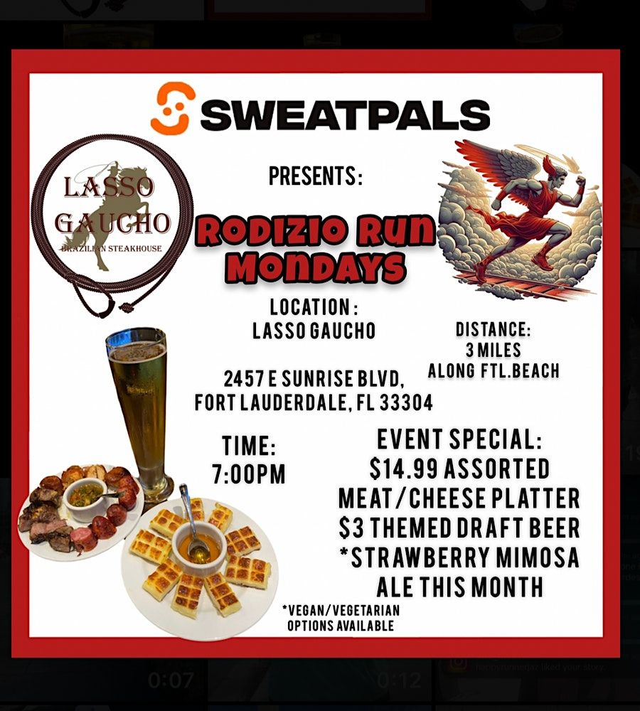 RSVP through SweatPals: Rodizio Run Mondays