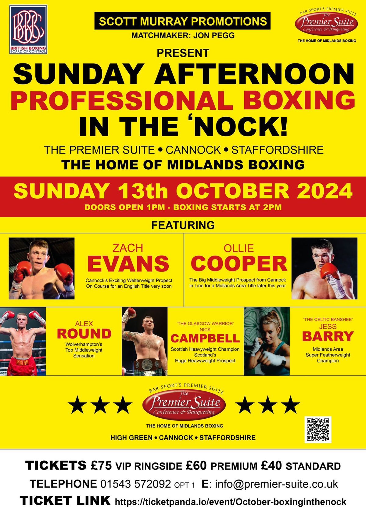 Sunday Afternoon Professional Boxing in the \u2018Nock