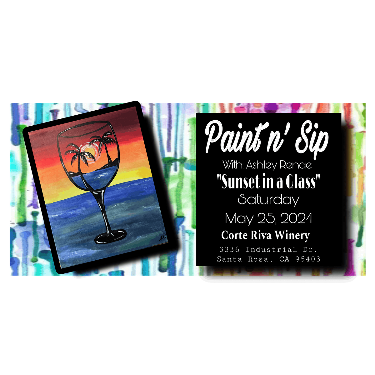 Sunset in a Glass!! Paint and Sip in North Bay