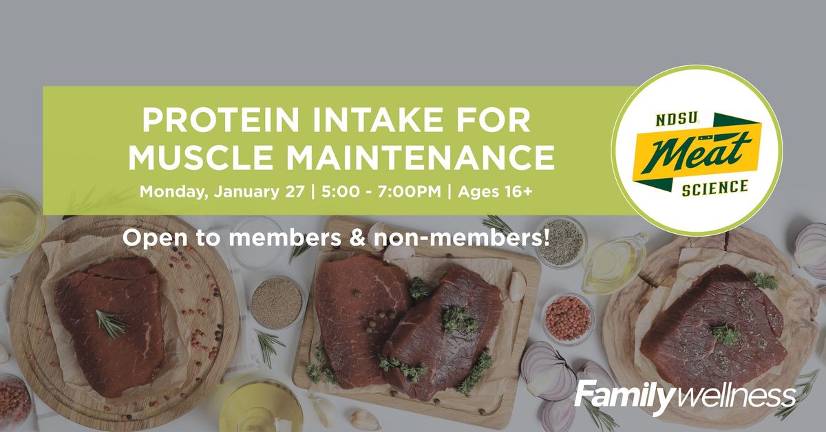 Adult Healthy Cooking Class | Protein Intake for Muscle Maintenance