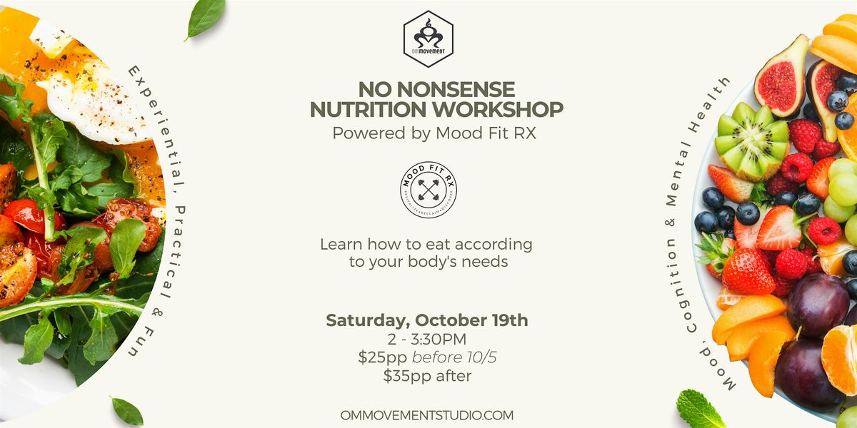 No-Nonsense Nutrition Workshop