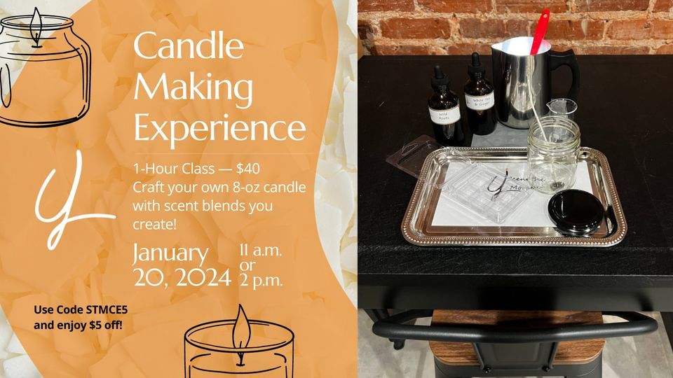 Candle Making Experience, 42 Keys Ferry St. McDonough, GA, 20 January 2024