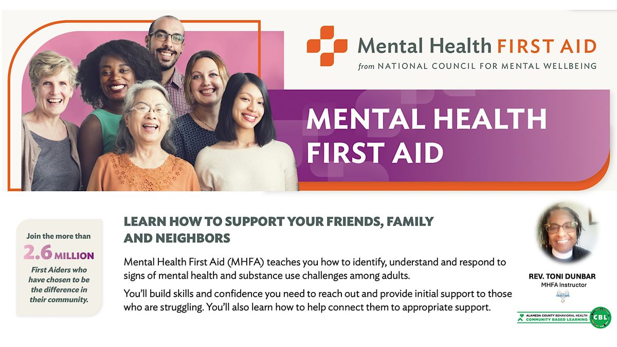 Adult Mental Health First Aid\u00ae Training