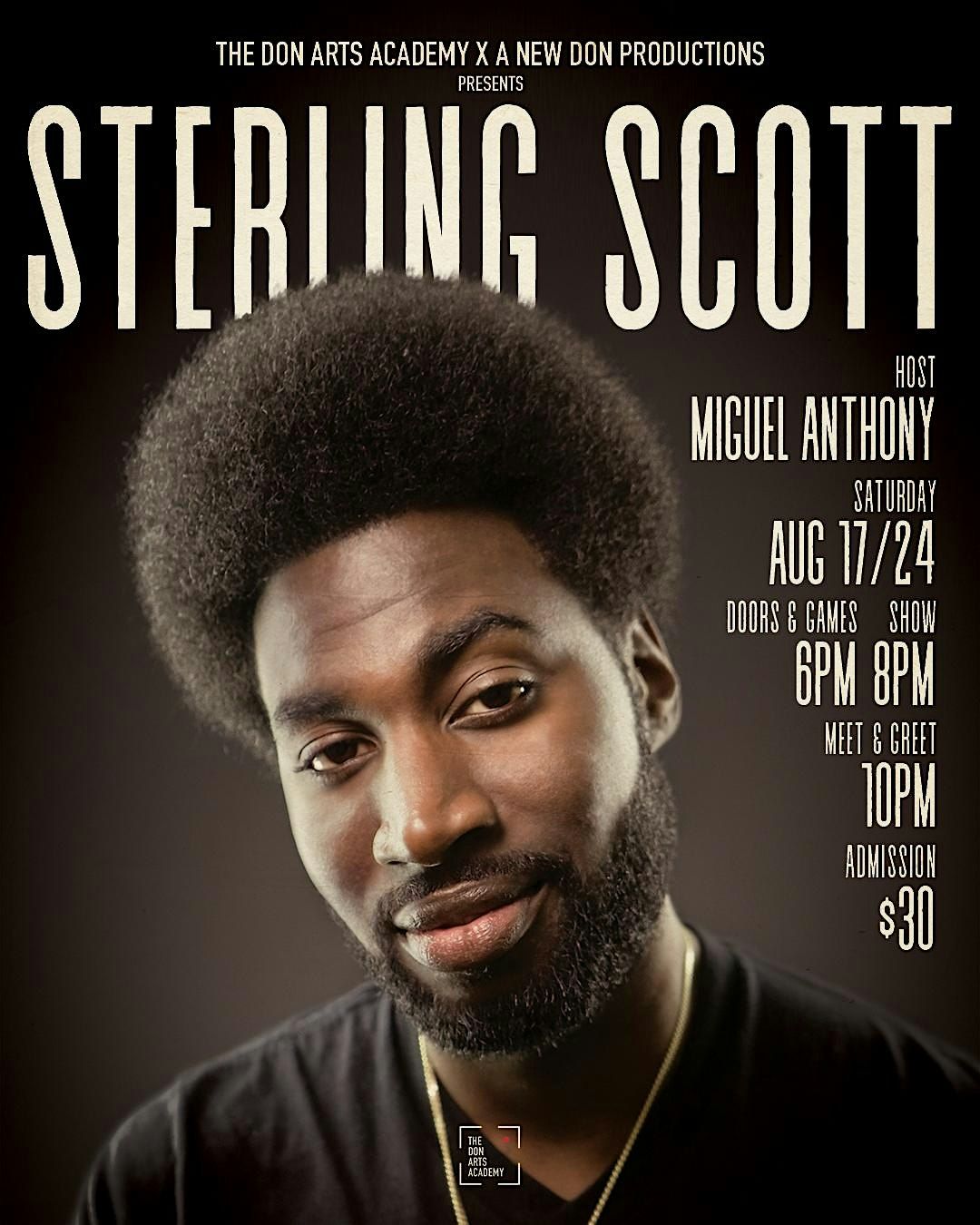 Sterling Scott standup comedy show @ Don Arts!