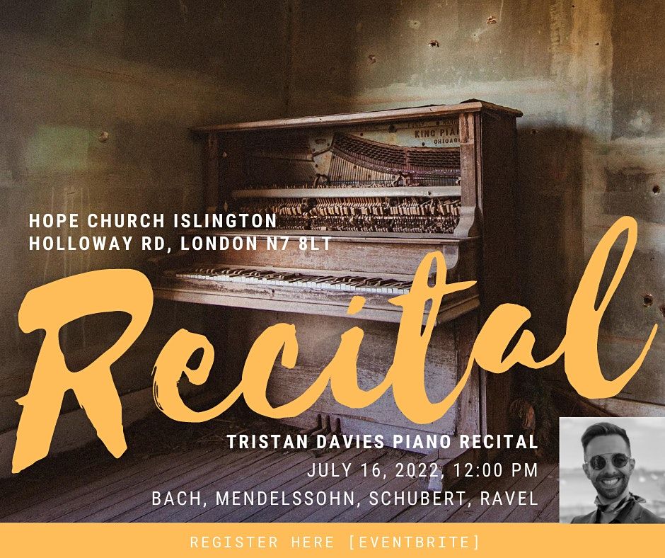 Free Lunchtime Piano Recital | Tristan Davies