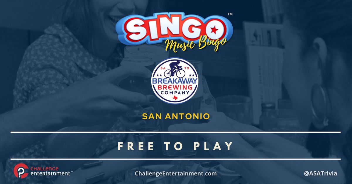 SINGO Music Bingo Nights at Breakaway Brewing Company