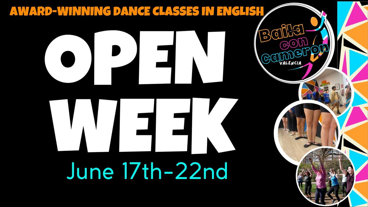 Open Week at Baila con Cameron!