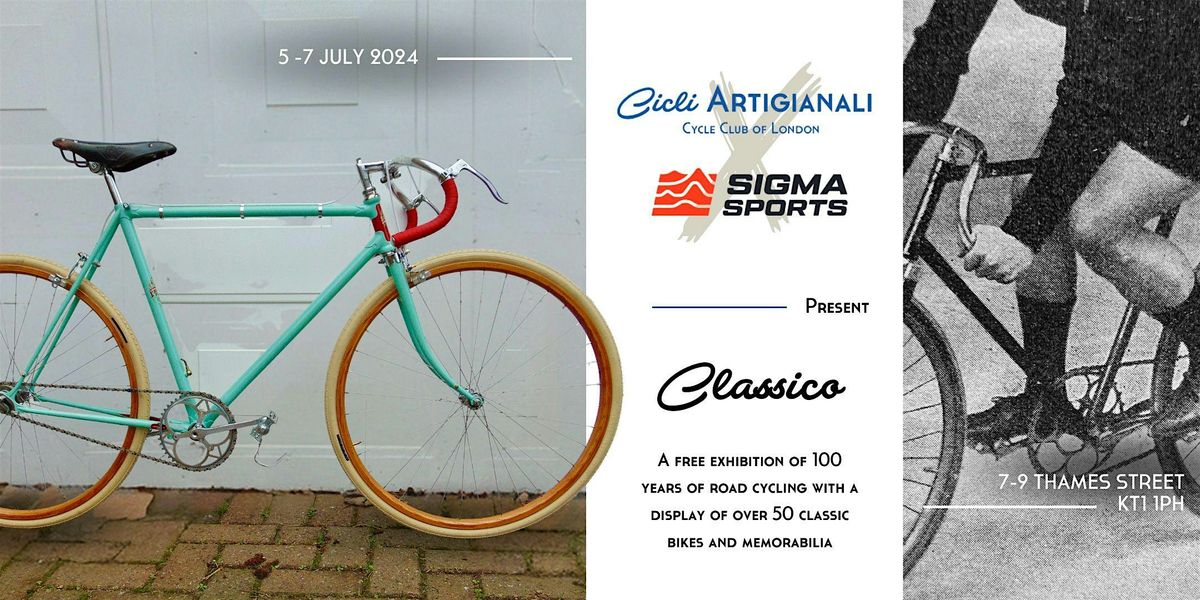 Classico a free exhibition of 100 years of road cycling
