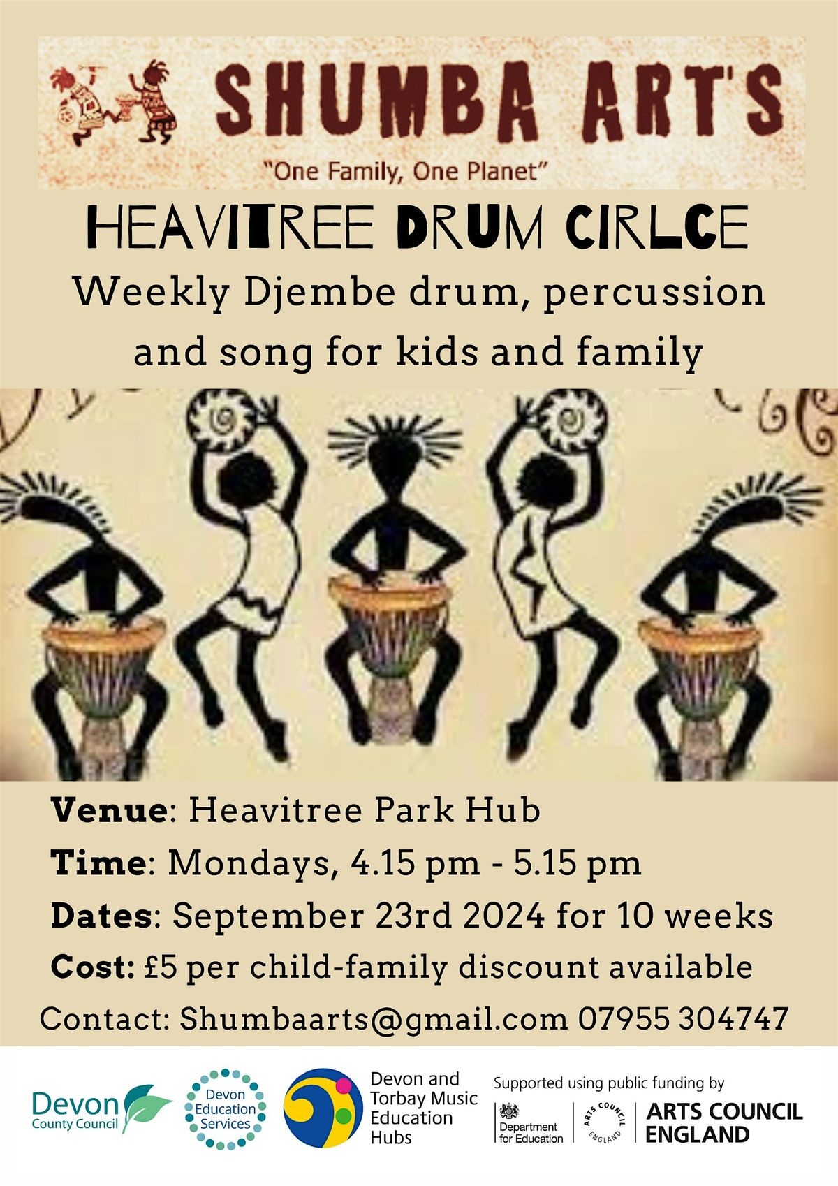 Heavitree Kids and Community Drum Circle