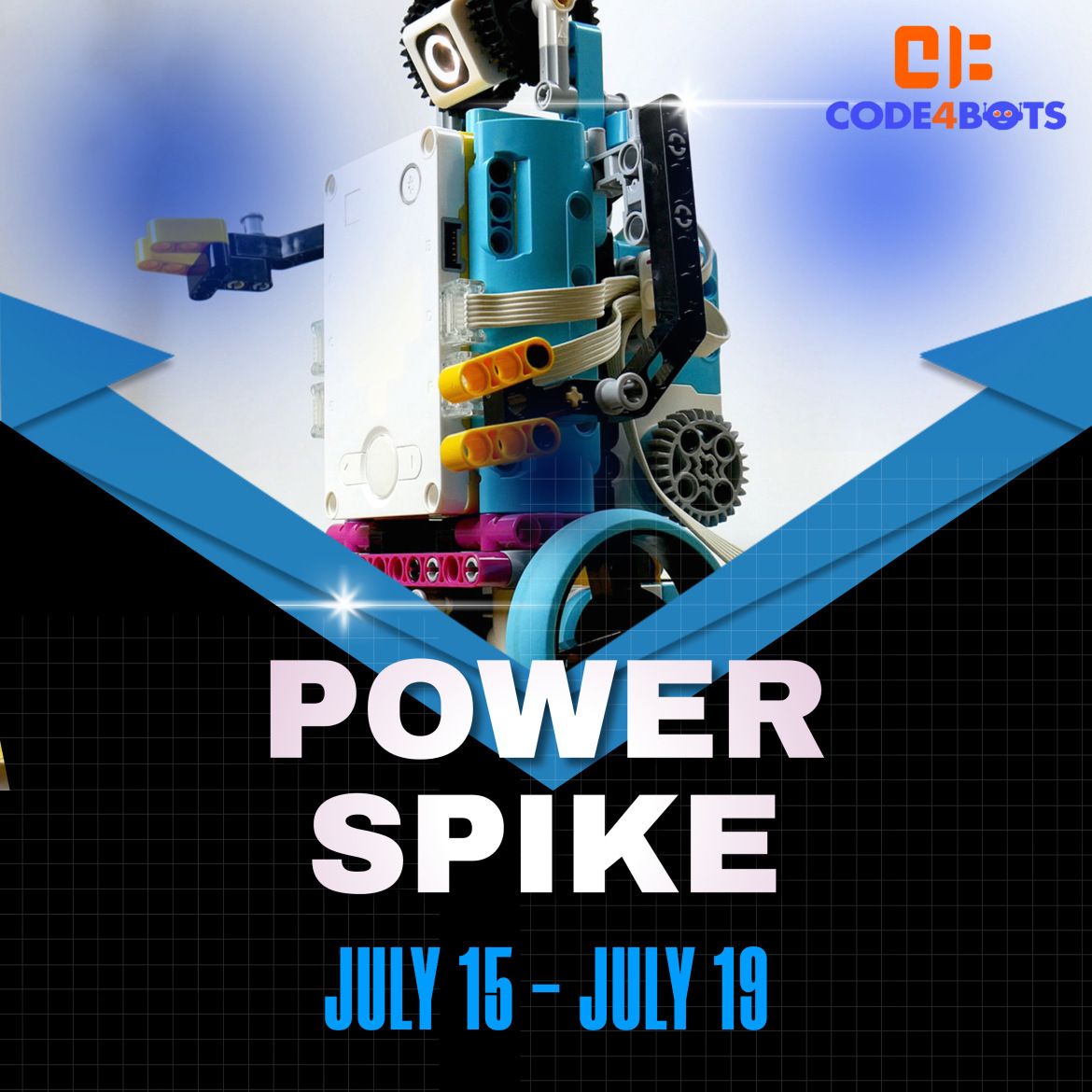Code4Bots Power Spike  Half-Day Afternoon Summer Camp