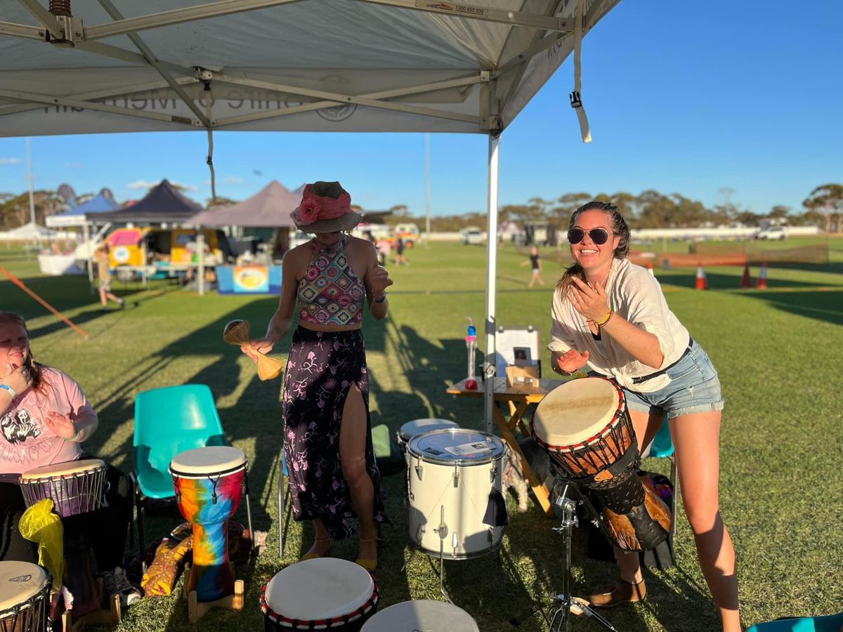 Free Community Drum Circle at the WGT Live Show 