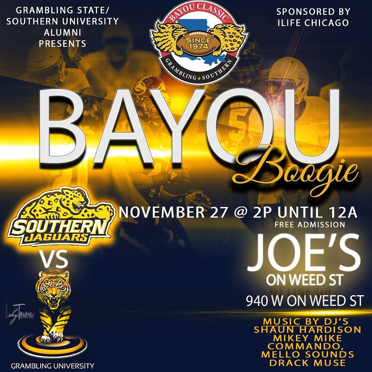 13th Annual Bayou Classic Boogie Viewing Party