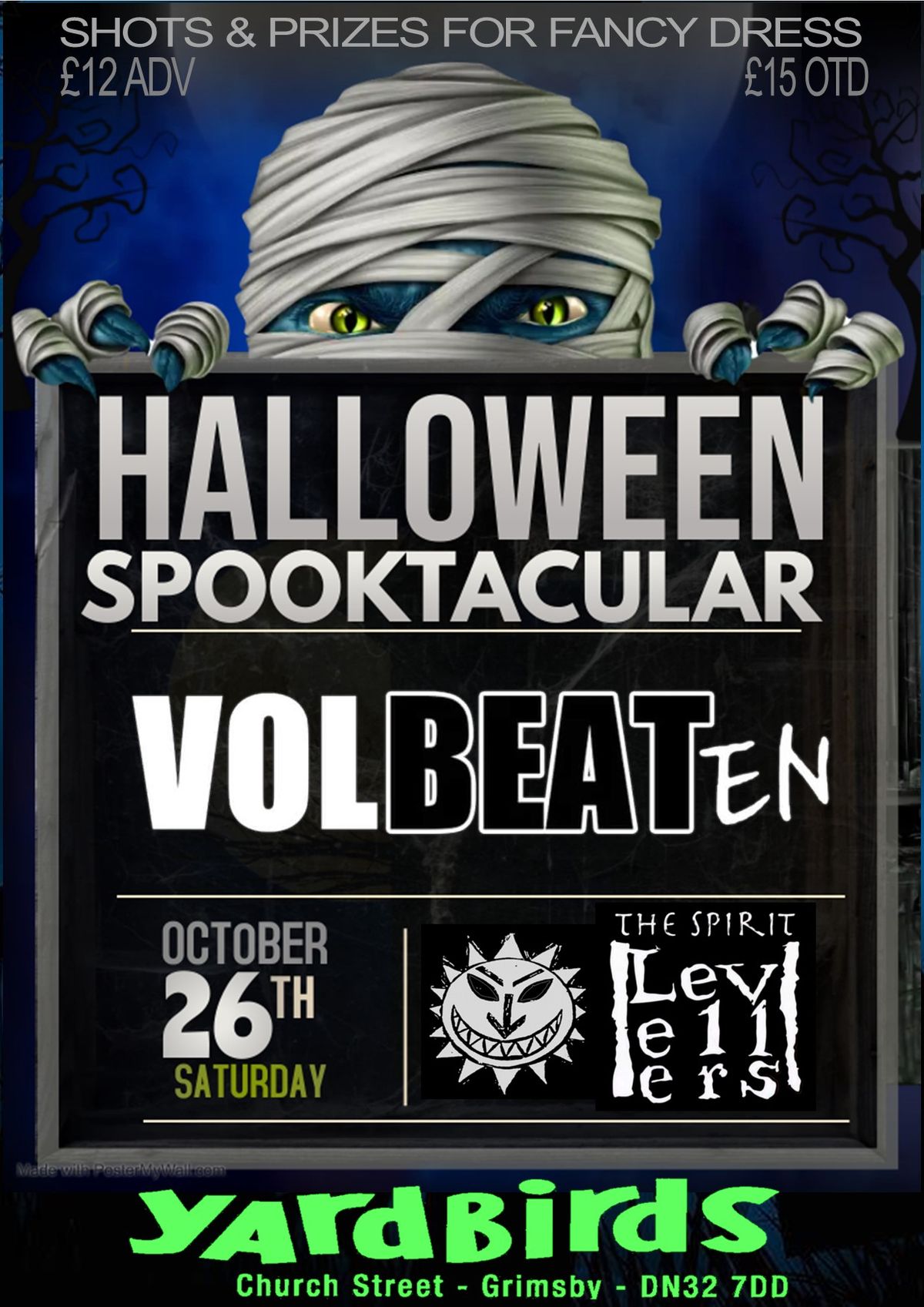 HALLOWEEN SPOOKTACULAR with VOLBEATEN & THE SPIRIT LEVELLERS