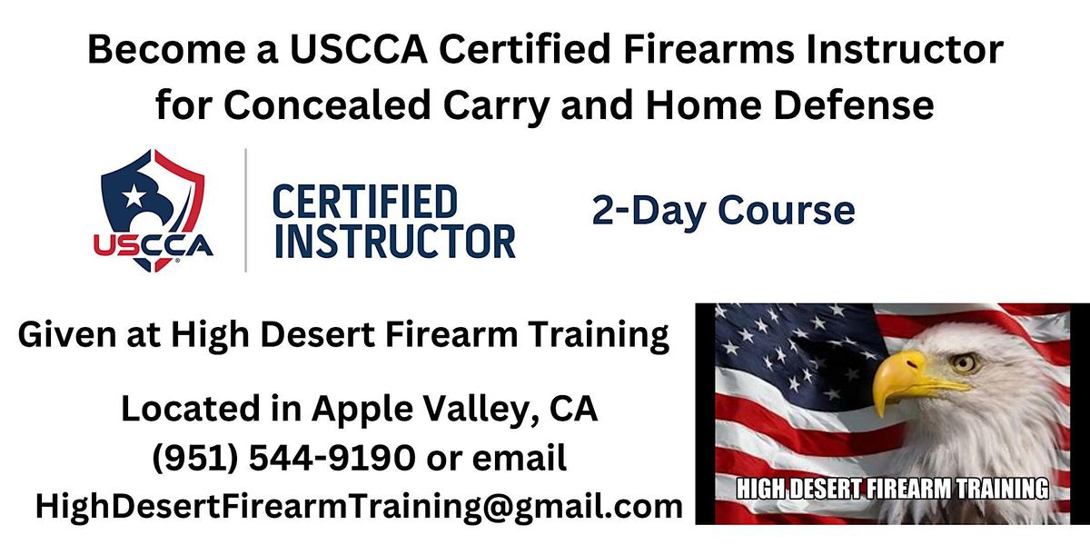 Certified USCCA Firearms Instructor - Concealed Carry and Home Defense