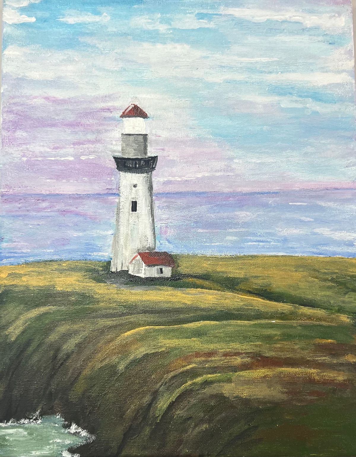 Cork & Canvas -Lighthouse acrylic painting class