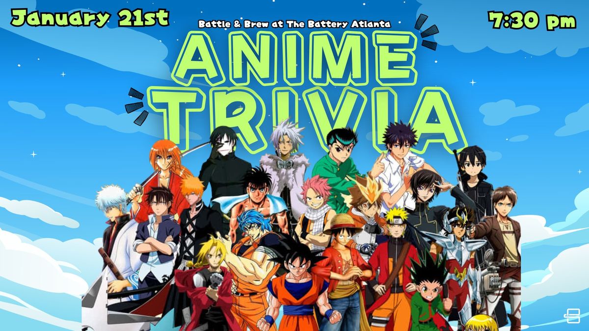 Geek Trivia: Anime Trivia Night