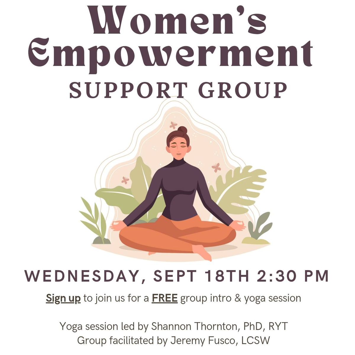 Women's Empowerment Group Intro & Yoga Session