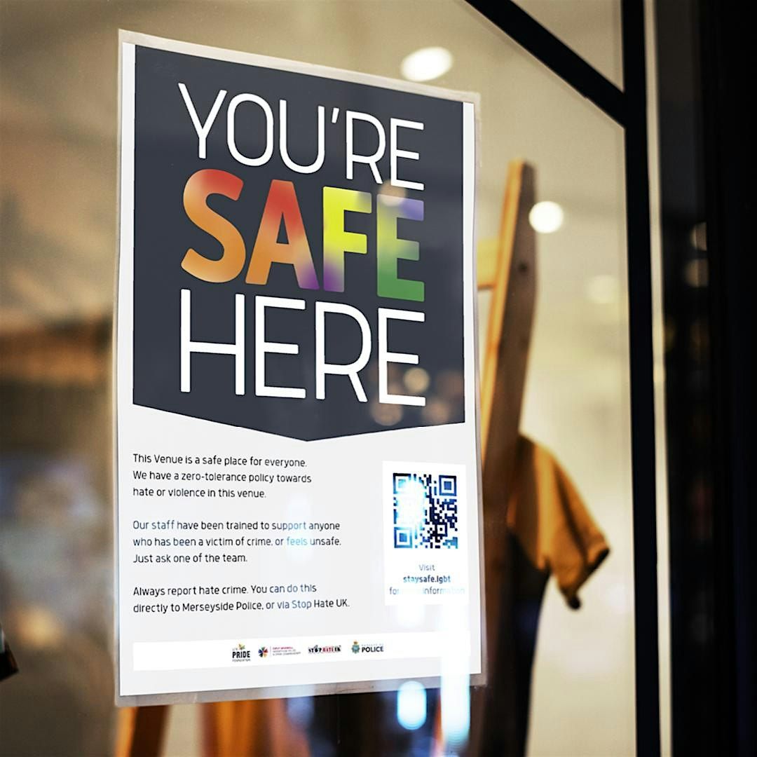 You're Safe Here -  Safe Spaces Accreditation (Liverpool)