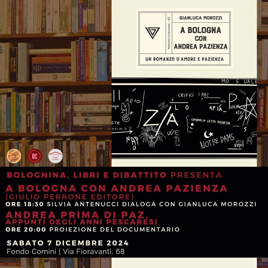  A BOLOGNA CON ANDREA PAZIENZA