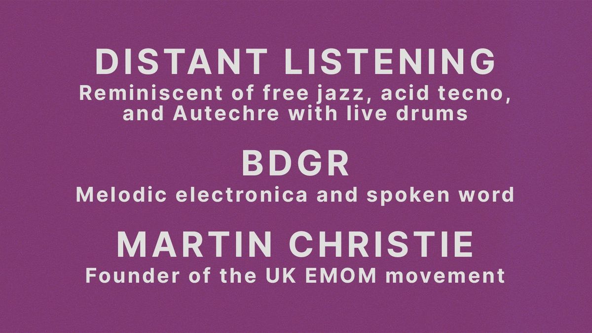 Martin Christie, Badger, Distant Listening at Pop Recs 