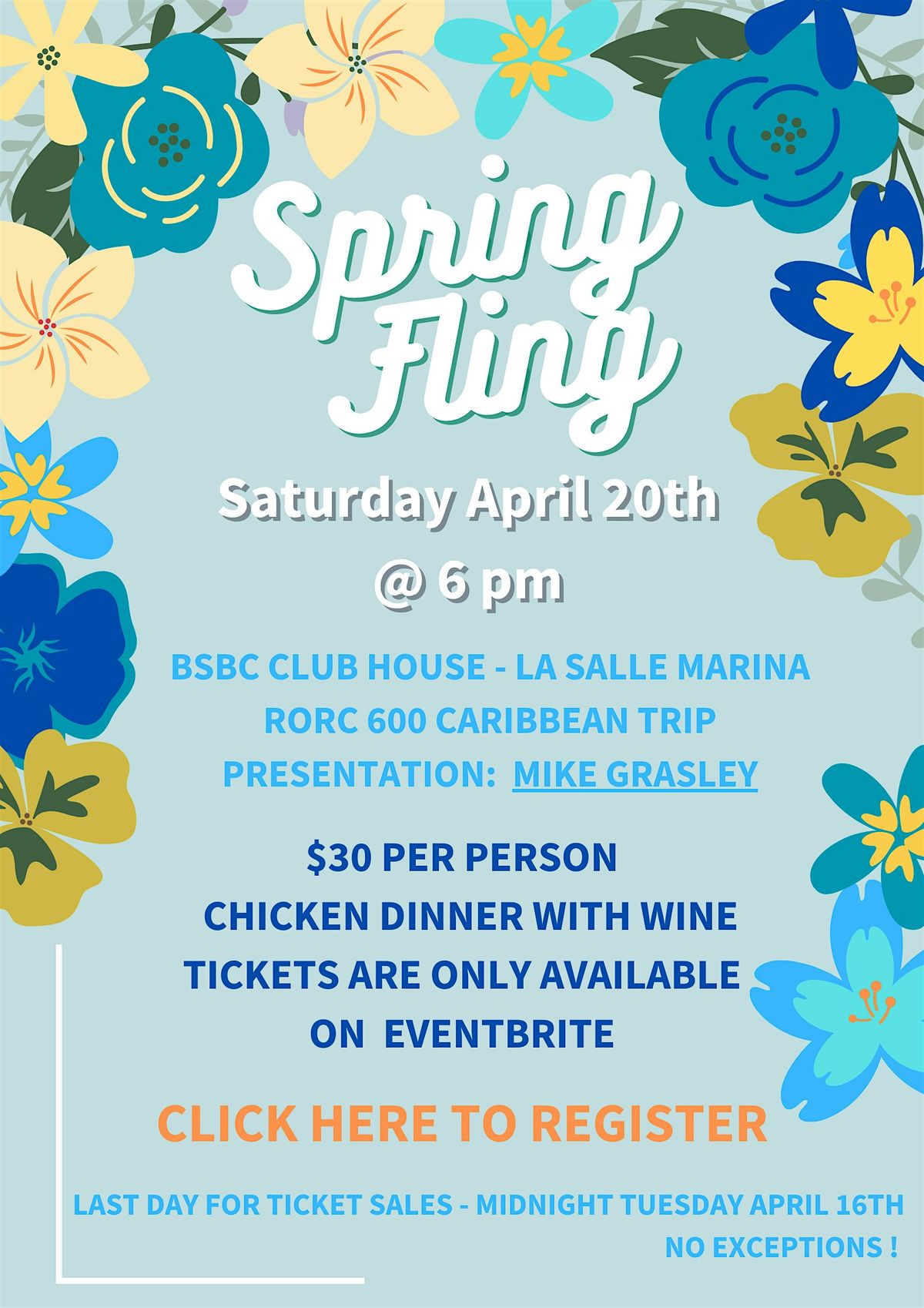 Spring Fling - BS&BC Club house