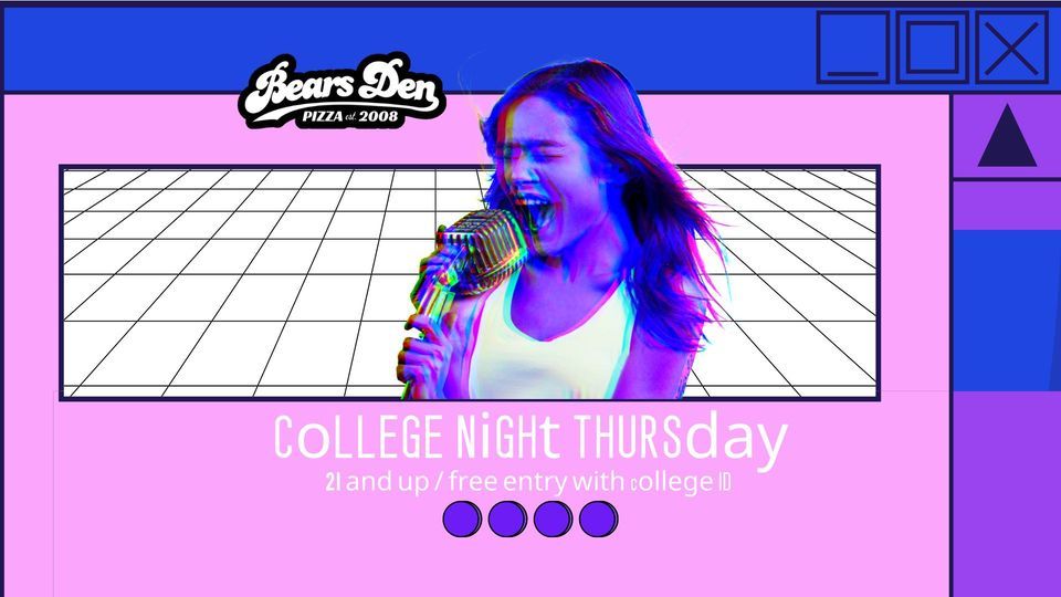 college night thursday, Bears Den Pizza, Conway, 19 May 2022