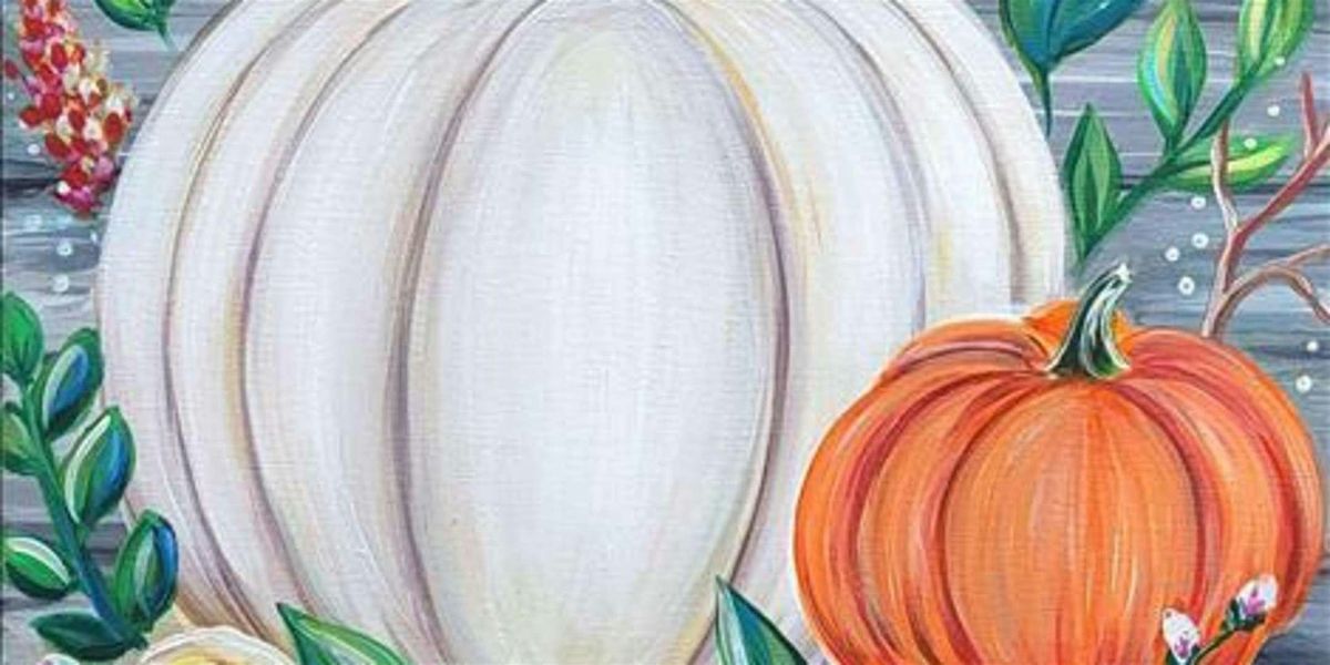 Pumpkins in the Flowerbed - Paint and Sip by Classpop!\u2122