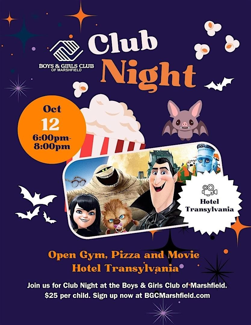 BGC Kids Club Night- Hotel Transylvania