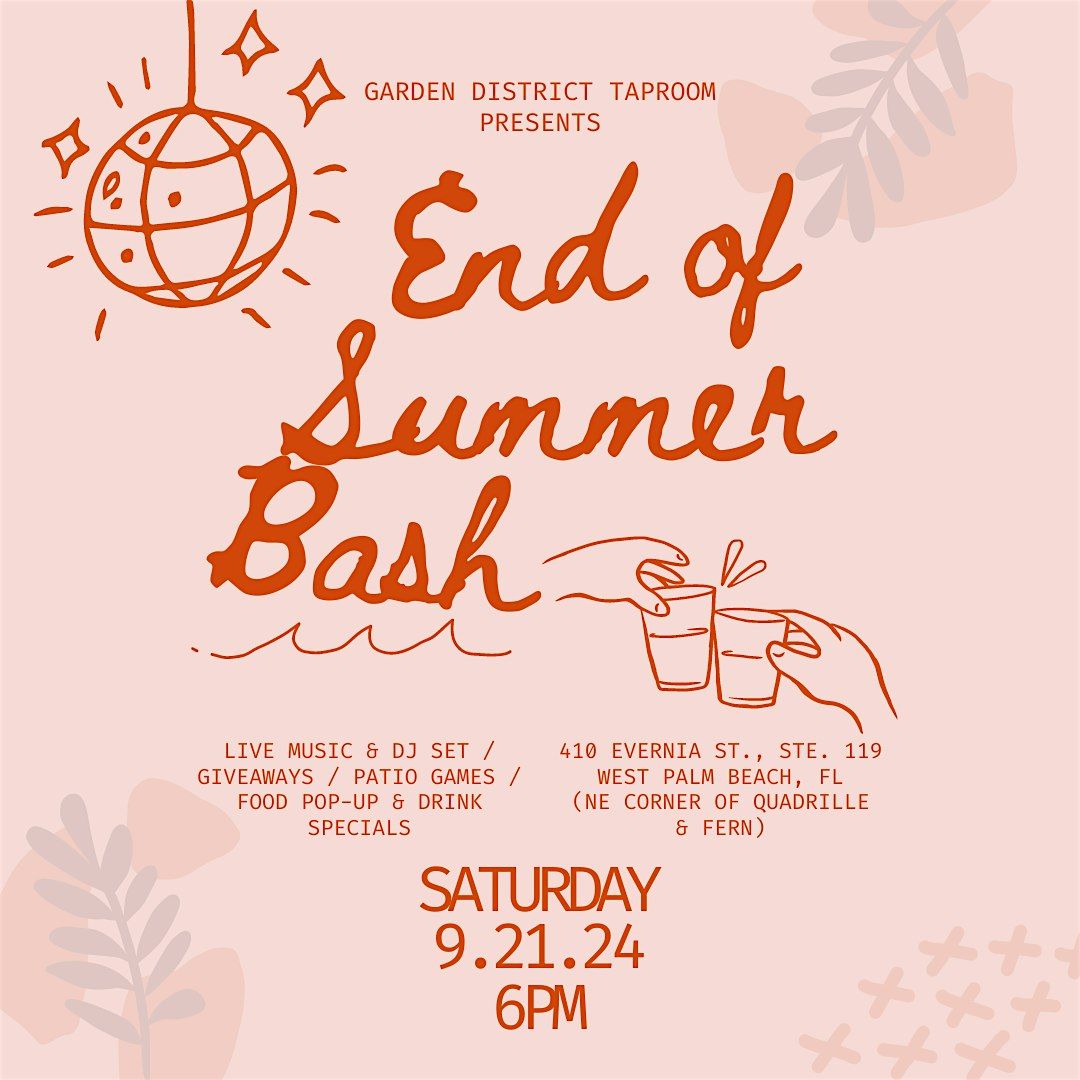 Garden District's End of Summer Bash