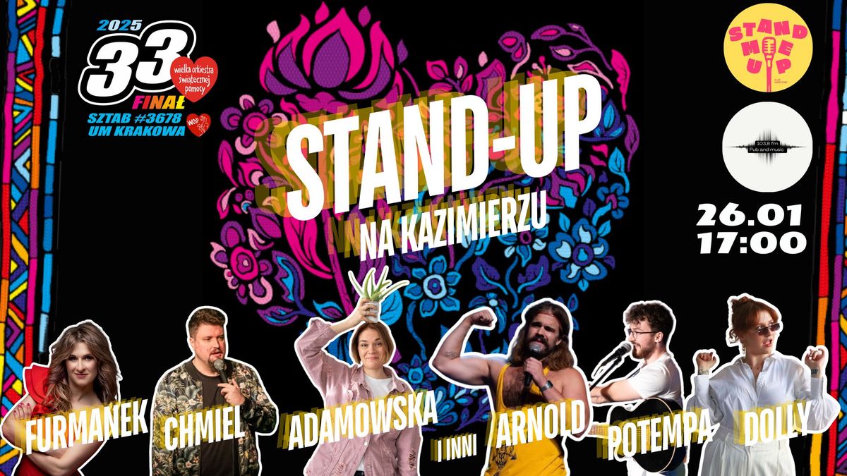 STAND-UP NA KAZIMIERZU: Komedia dla WO\u015aP w Krakowie w 103,8 FM PUB!