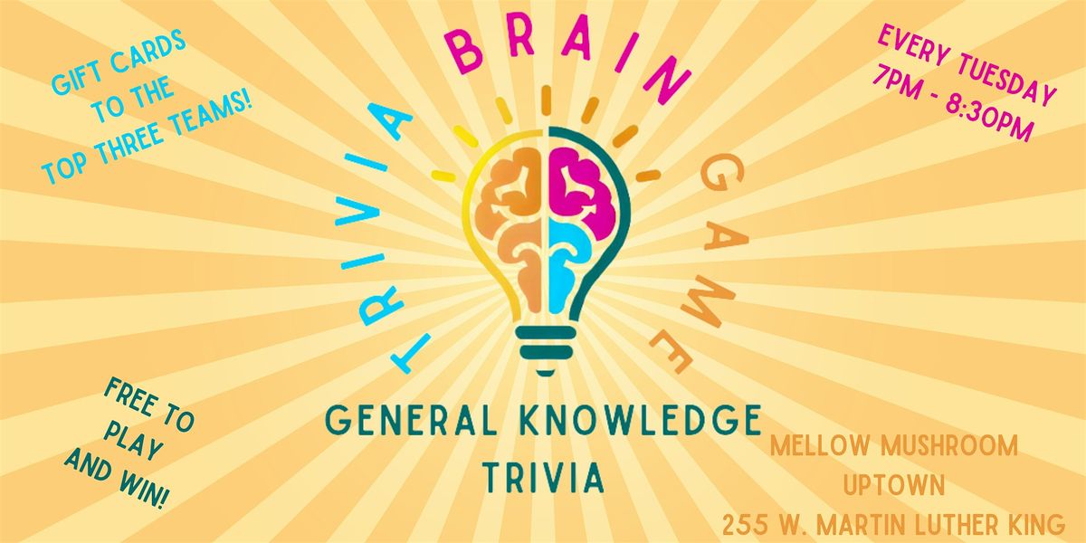 FREE Trivia Every Tuesday at 7pm!