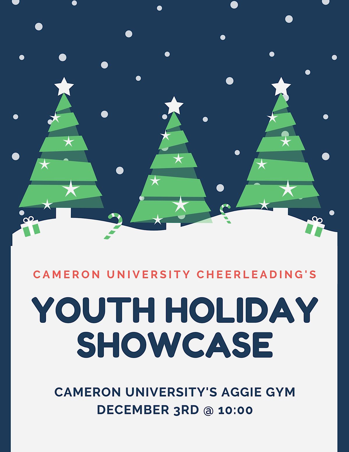 Youth Cheerleading Holiday Showcase, Aggie Gym - Cameron University ...