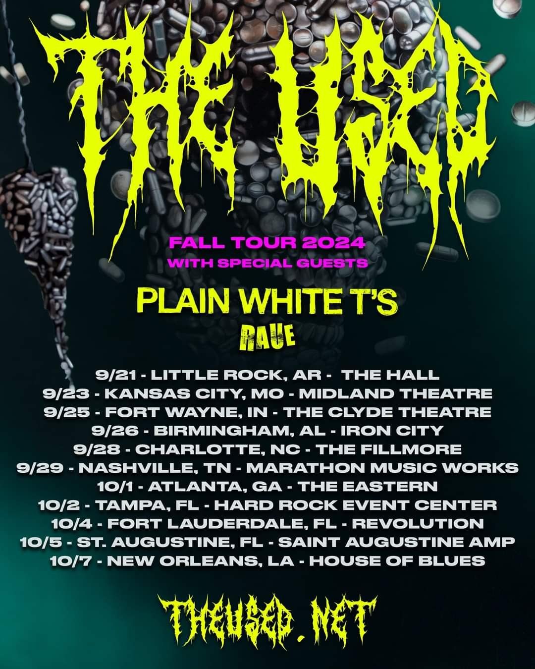 The Used with Plain White T's and Raue