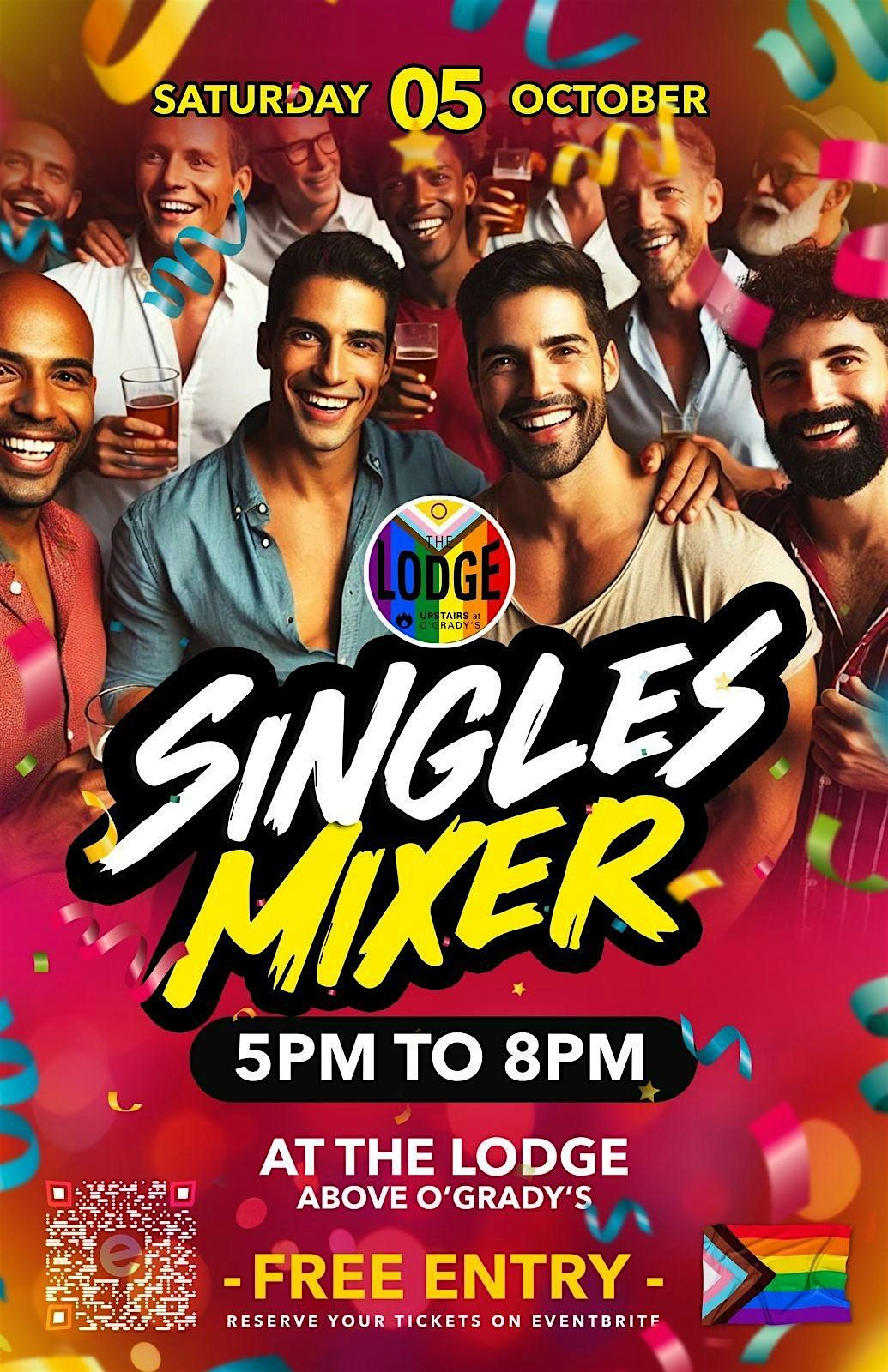 Gay Men Singles Mixer at O\u2019Grady\u2019s