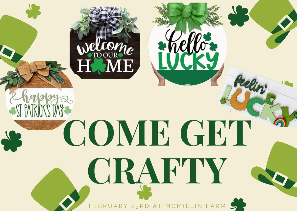 St. Patrick\u2019s Day Sign Workshop