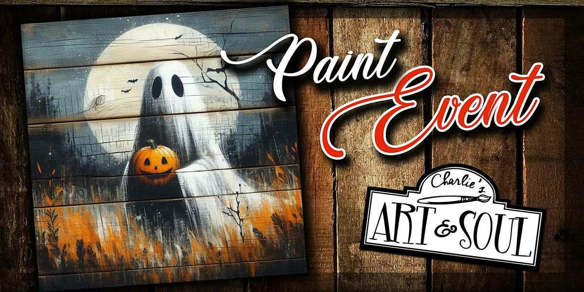 Painting Event @ Zach's Greenlee's Pumpkin Patch Ghost on Wood