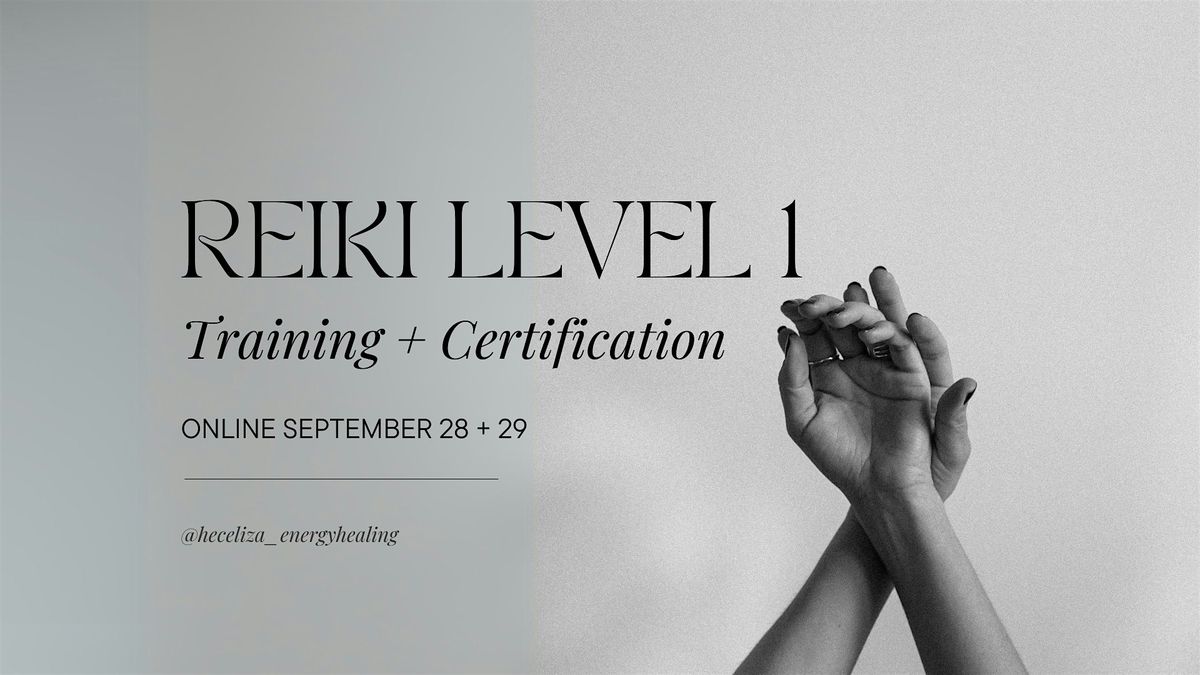 Reiki Level 1 Training + Certification [online]