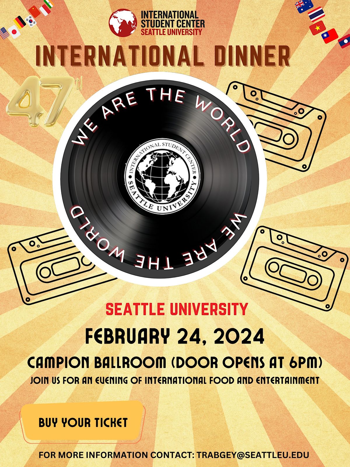 2024 International Dinner: "We Are The World"