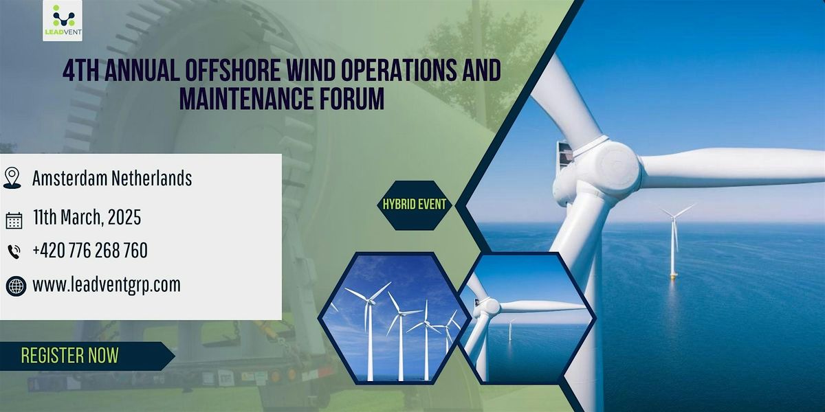 4th Annual Offshore Wind Operations And Maintenance Forum