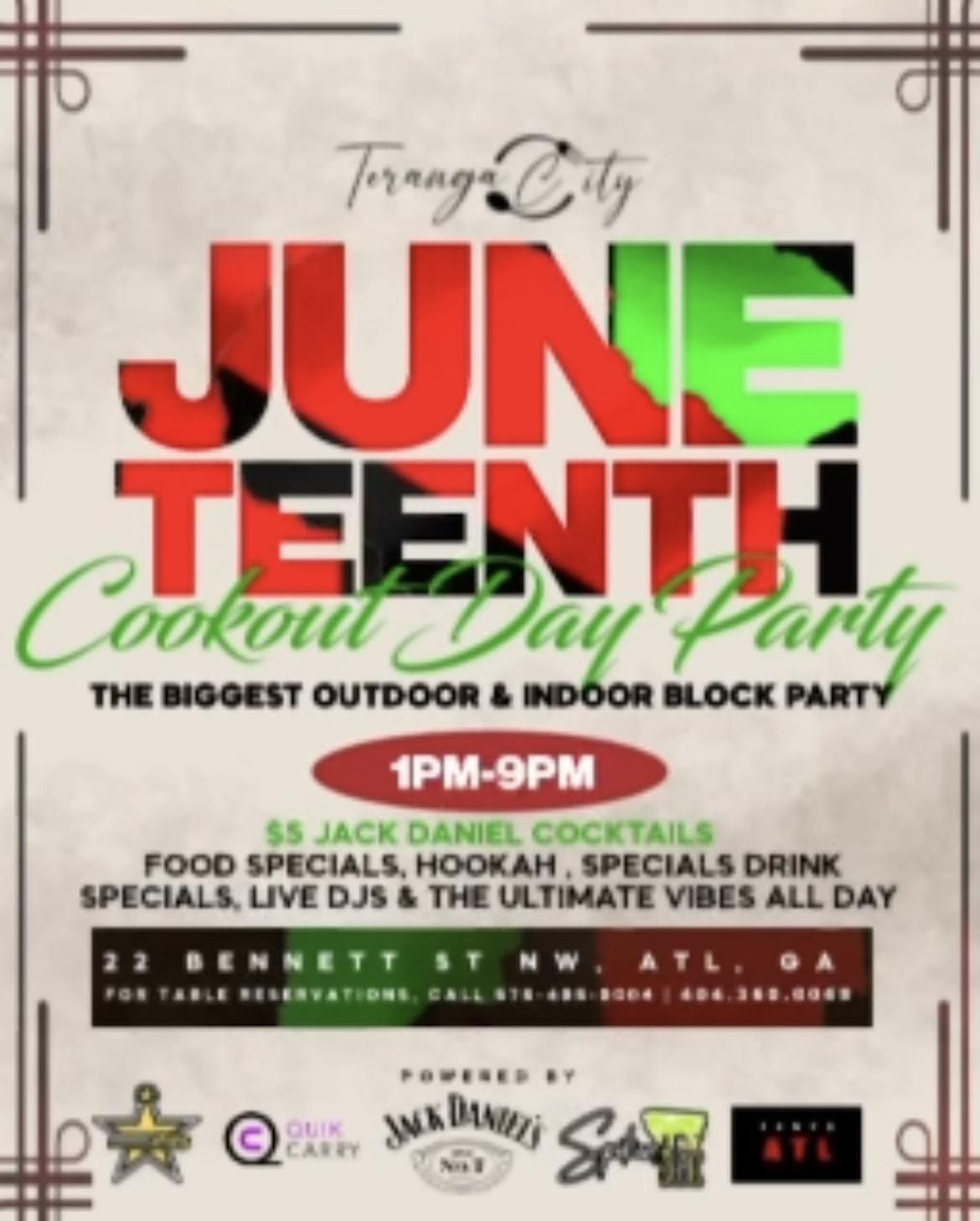 THE OFFICAL JUNETEENTH BLOCK PARTY IN BUCKHEAD