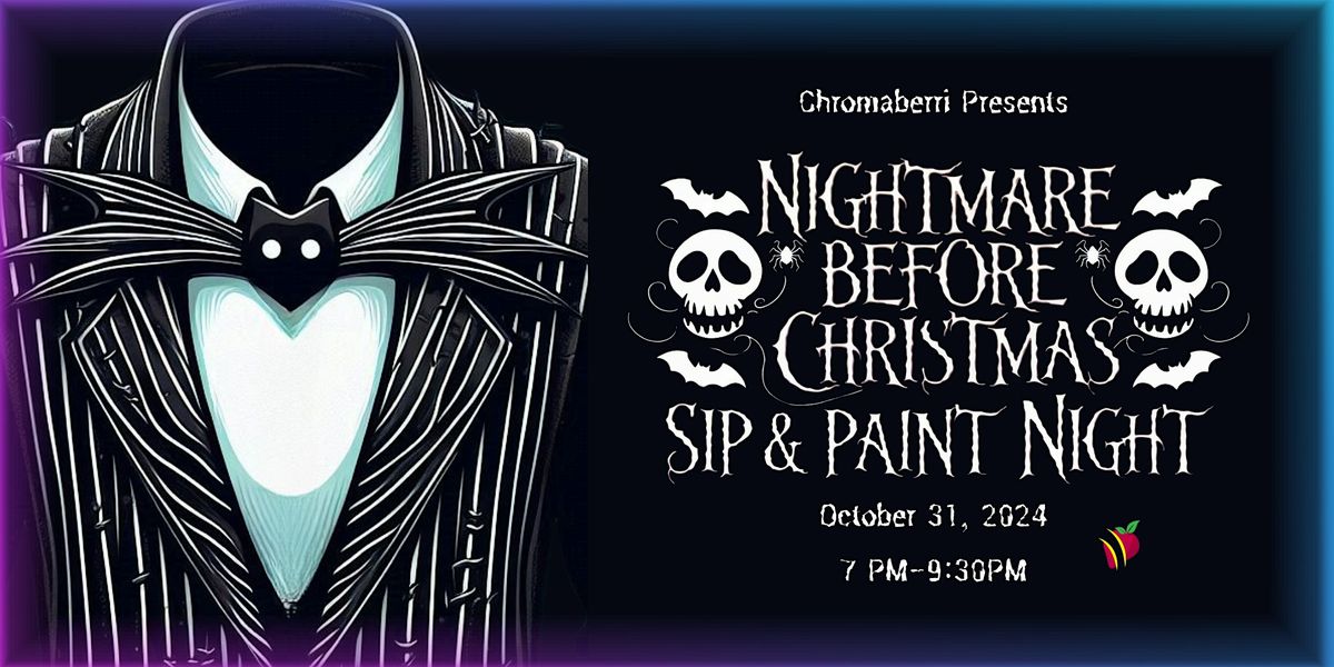 Nightmare Before Christmas Sip and Paint Night