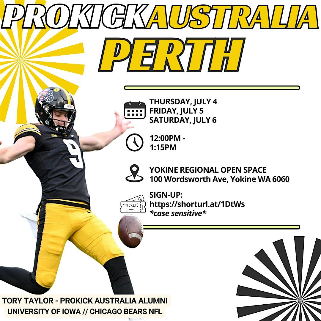Prokick Australia - PERTH TRY-OUTS NFL *MULTIPLE SESSIONS*
