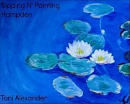 Waterlilies in Blue Sat October 12th 3pm $35