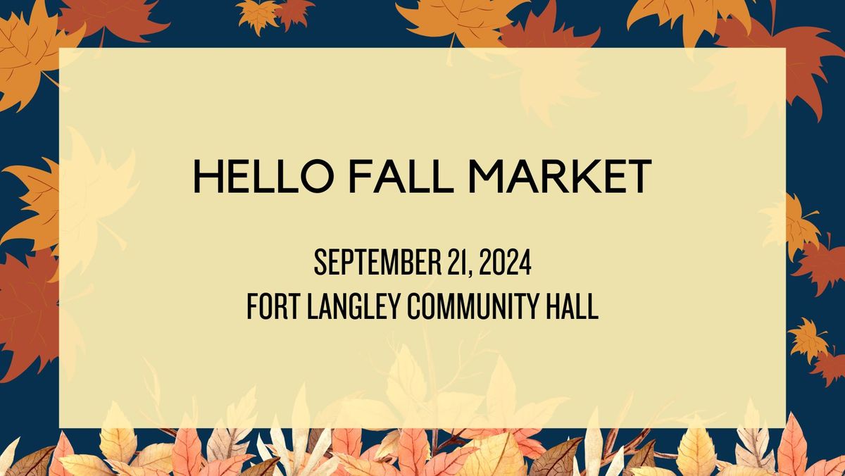 Hello Fall Market