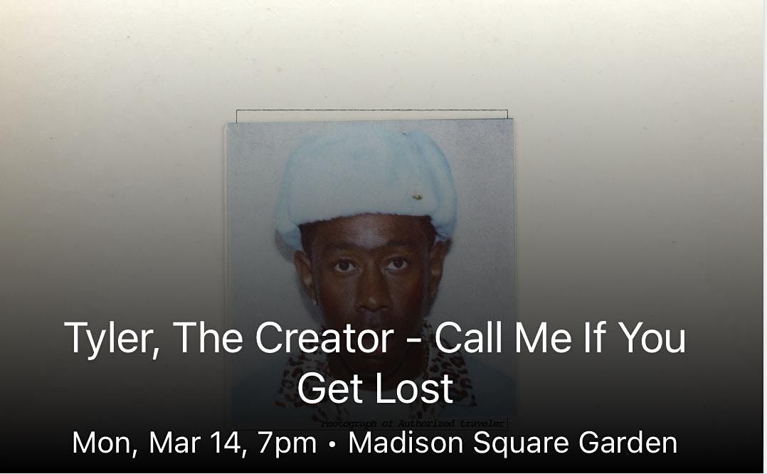 Tyler, The Creator Concert March 13 &14, 2022 at Madison Square Garden, NY