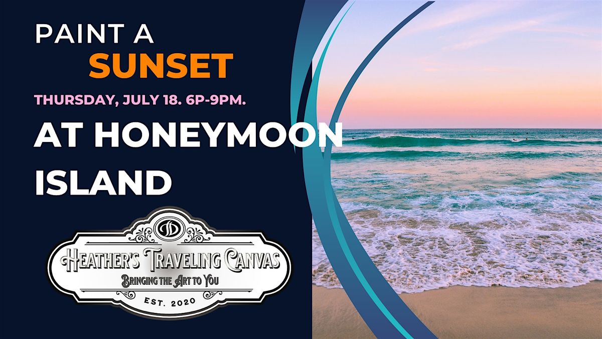 Paint a Sunset AT the beach! Honeymoon Island!