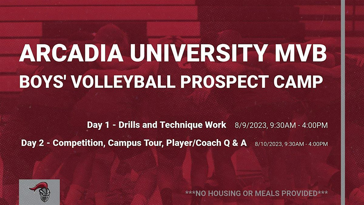 Arcadia University Boys' Volleyball Prospect Camp