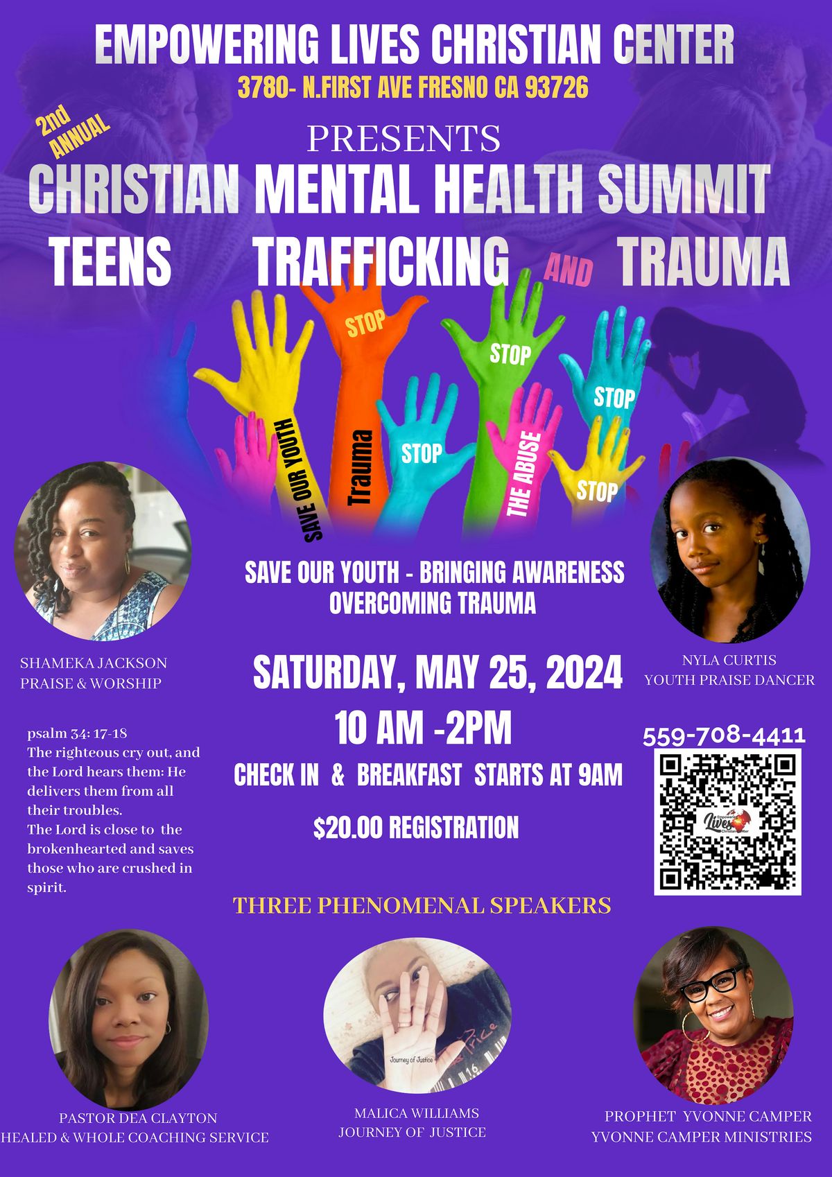2nd Annual Christian Mental Health Summit: Teens, Trafficking, and Trauma