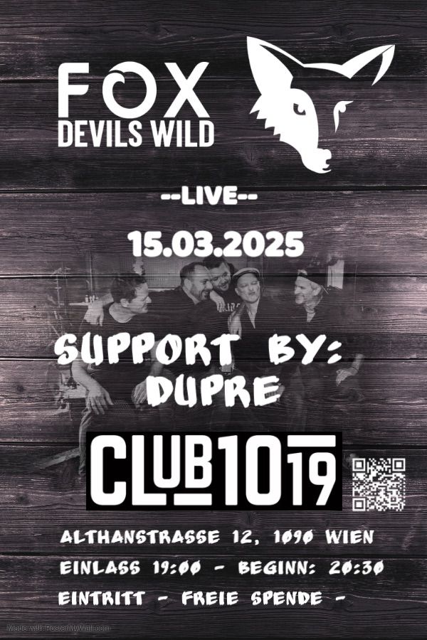 Foxdevilswild & Dupre Live im Club1019